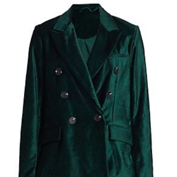 Free People Jackets & Blazers - Free People | Velvet Ashby Blazer | Jade | Medium